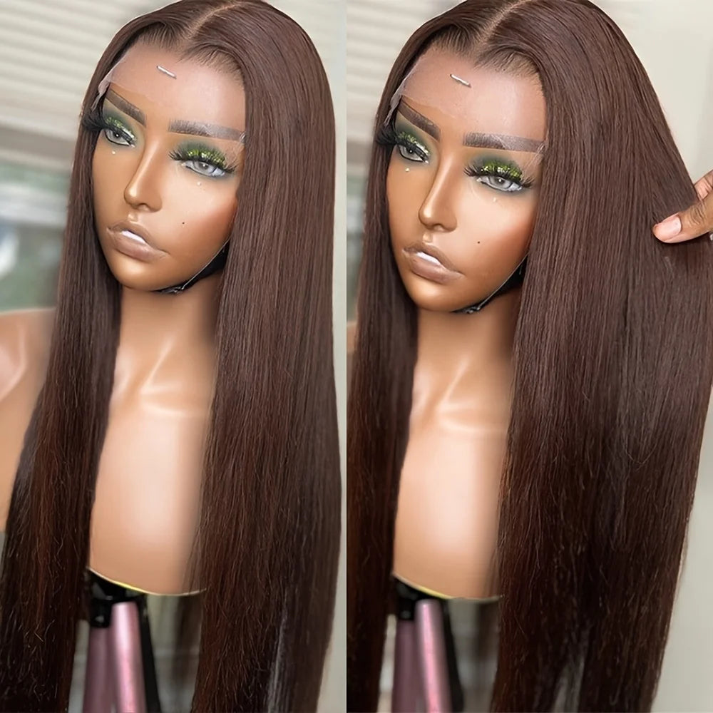 Chocolate Brown Body Wave Lace Front Wig s